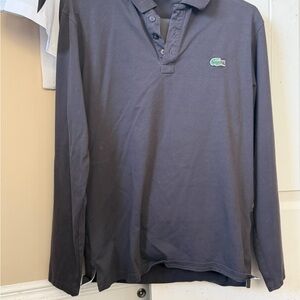 Lacoste Dark Gray Long Sleeve Polo and pants
